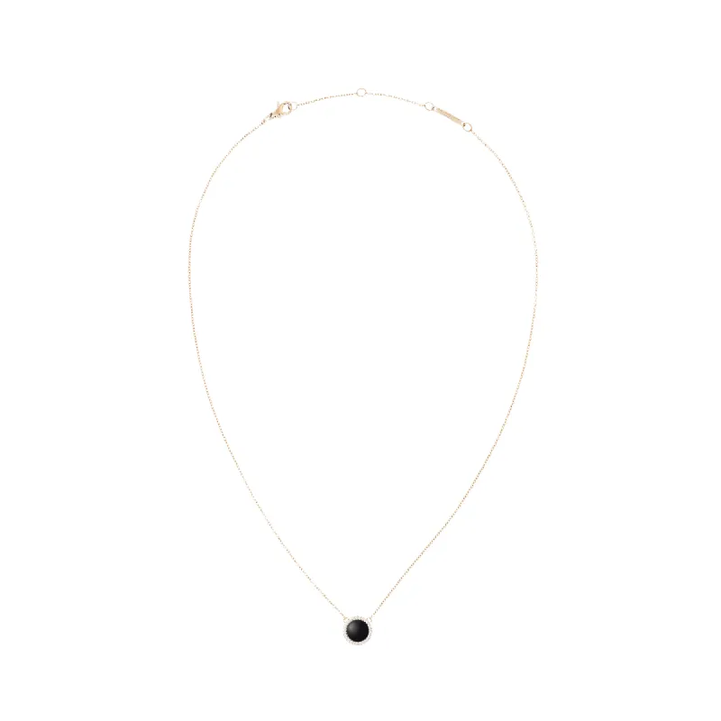 Audrey Necklace Black Agathe Rose Gold sold by Daniel Wellington