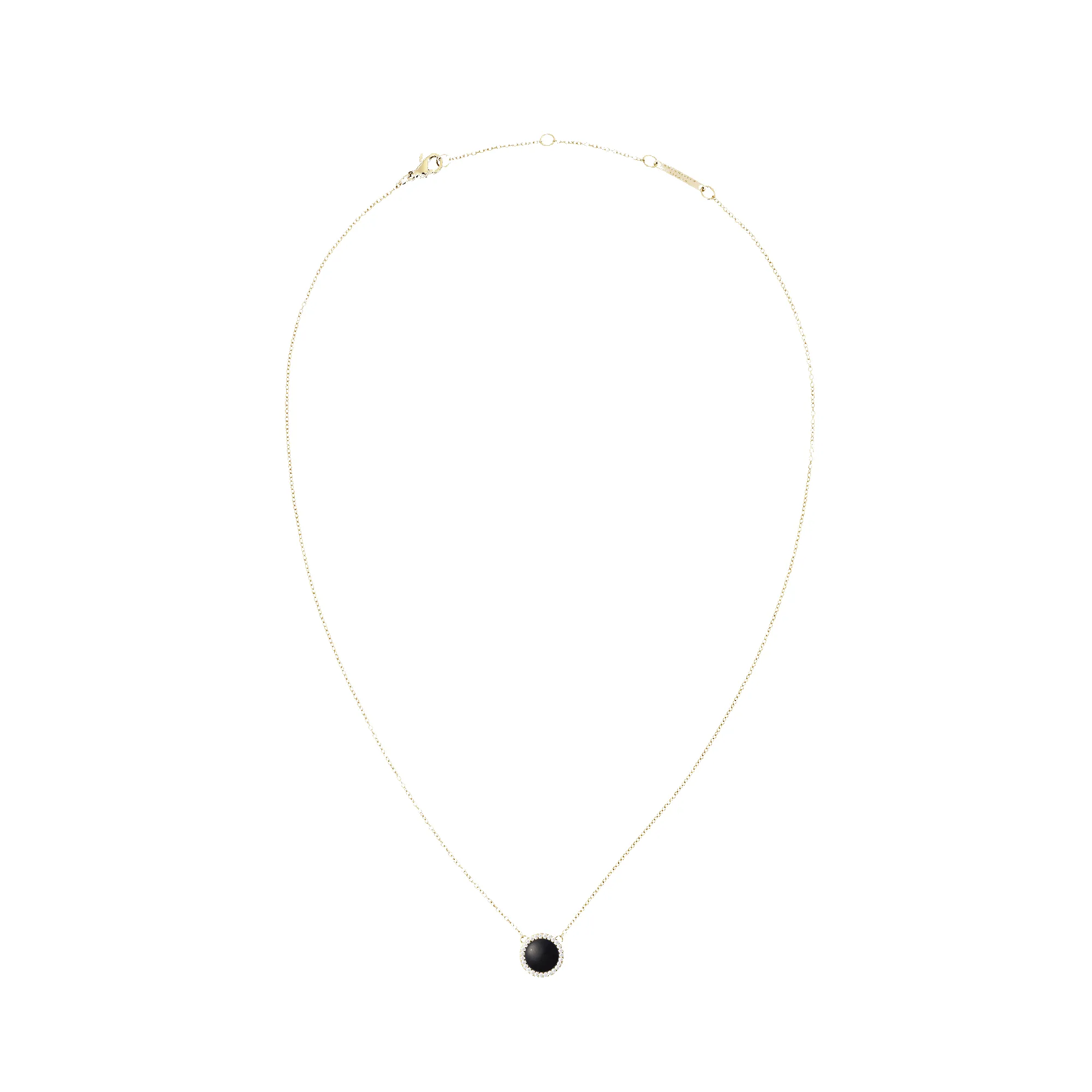 Audrey Necklace Black Agathe Gold sold by Daniel Wellington