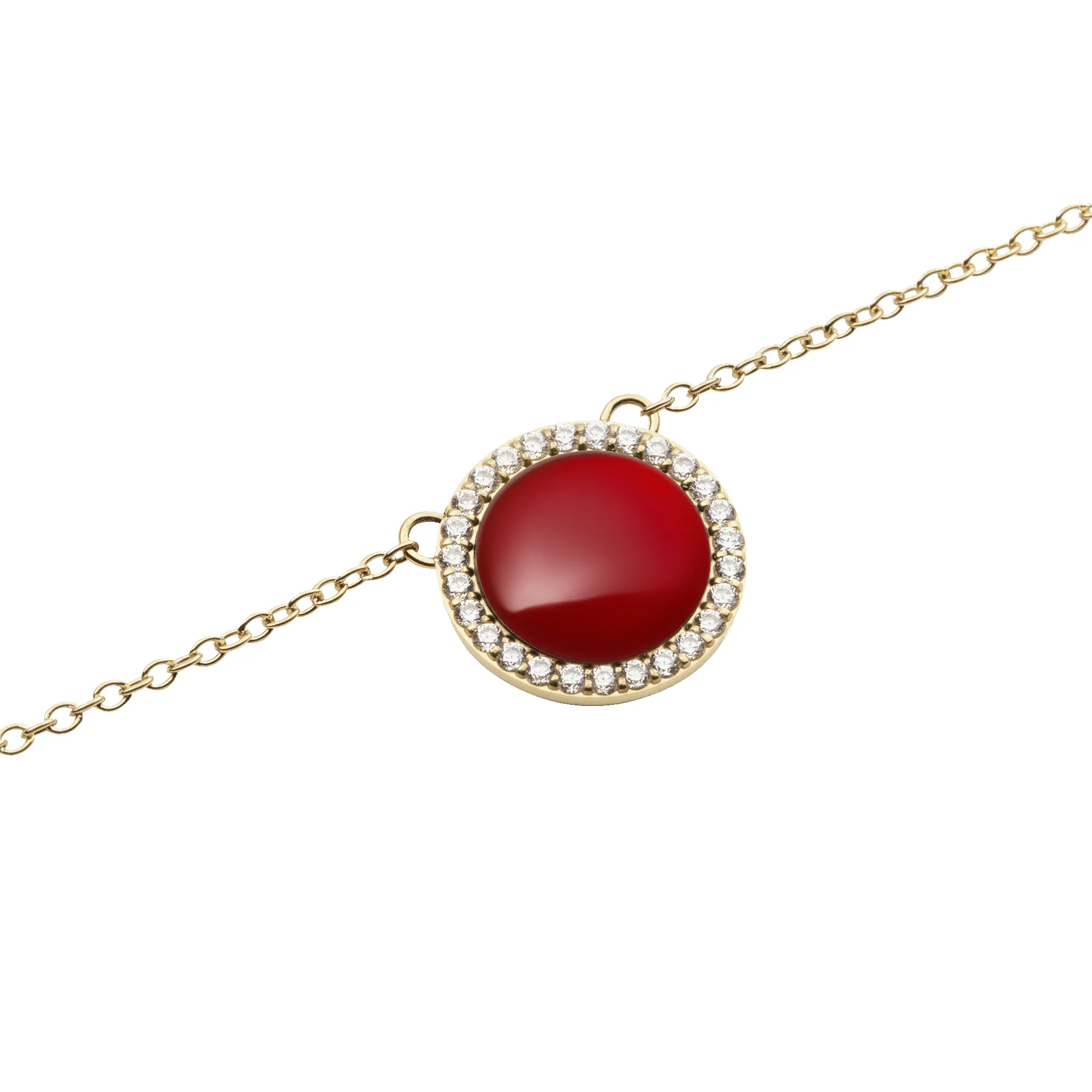Audrey Necklace Red Agathe Gold sold by Daniel Wellington product image thumbnail 3