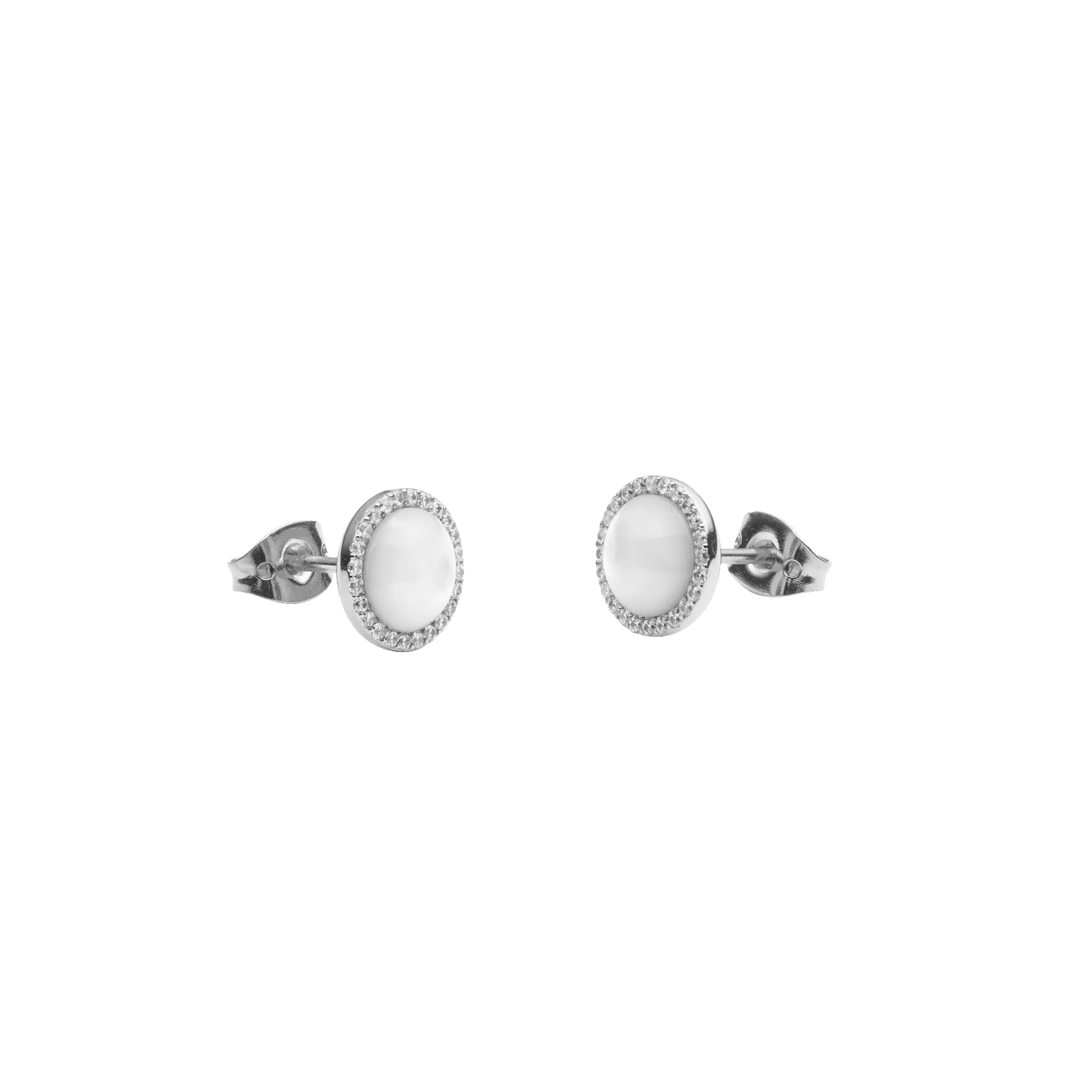 Audrey Earrings Mother of Pearl Silver sold by Daniel Wellington product image thumbnail 3