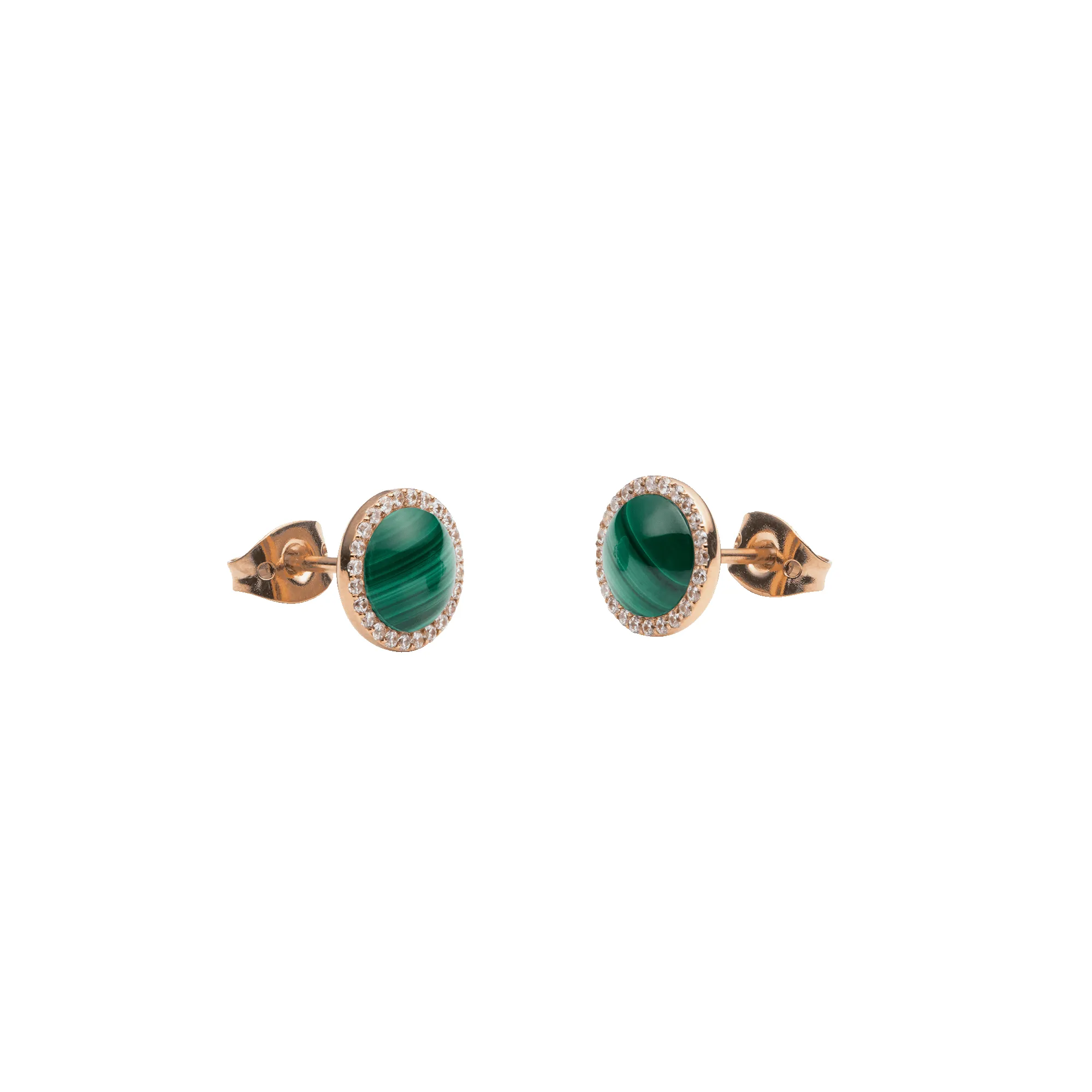 Audrey Earrings Malachite Rose Gold sold by Daniel Wellington product image thumbnail 3