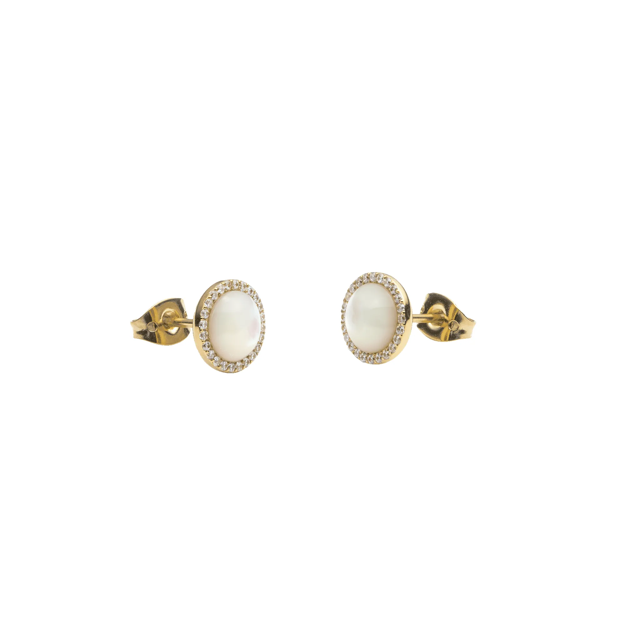 Audrey Earrings Mother of Pearl Gold sold by Daniel Wellington product image thumbnail 3