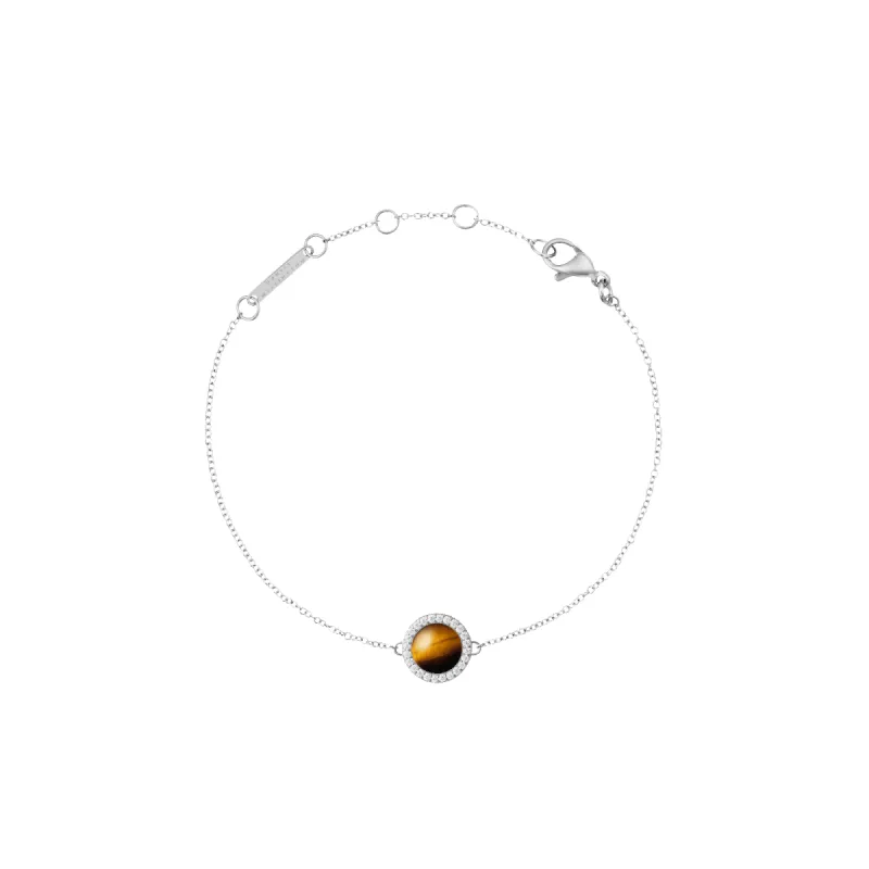 Audrey Bracelet Tiger Eye Silver made by Daniel Wellington