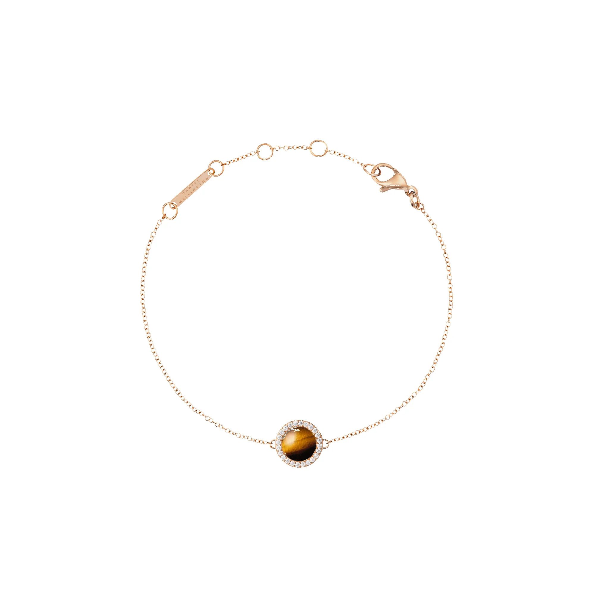Audrey Bracelet Tiger Eye Rose Gold sold by Daniel Wellington