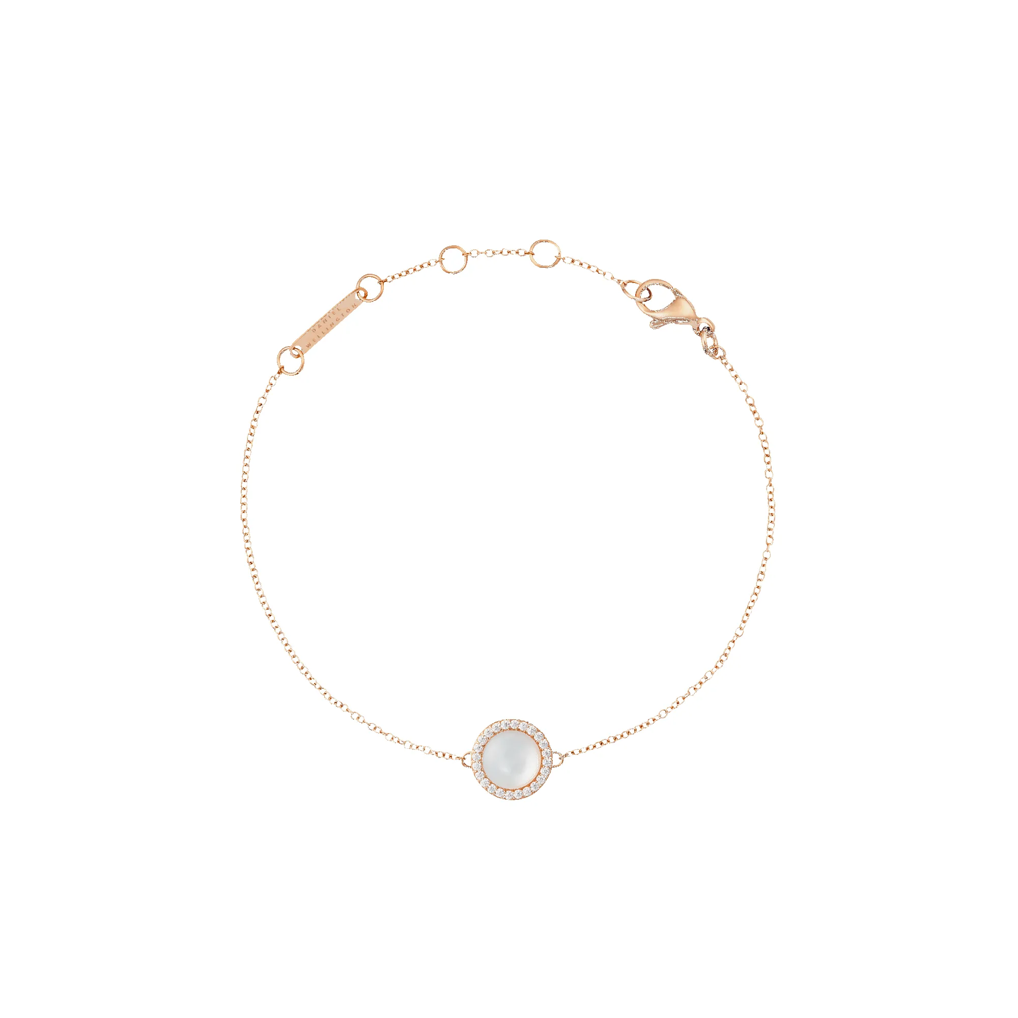 Audrey Bracelet Mother of Pearl Rose Gold sold by Daniel Wellington