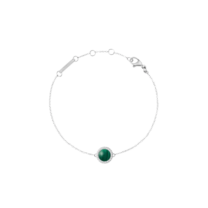 Audrey Bracelet Malachite Silver made by Daniel Wellington