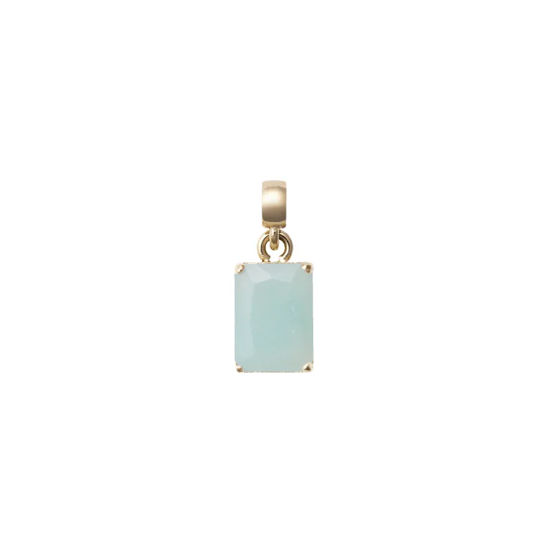 Amazonite Octagon Gold Charm sold by Daniel Wellington