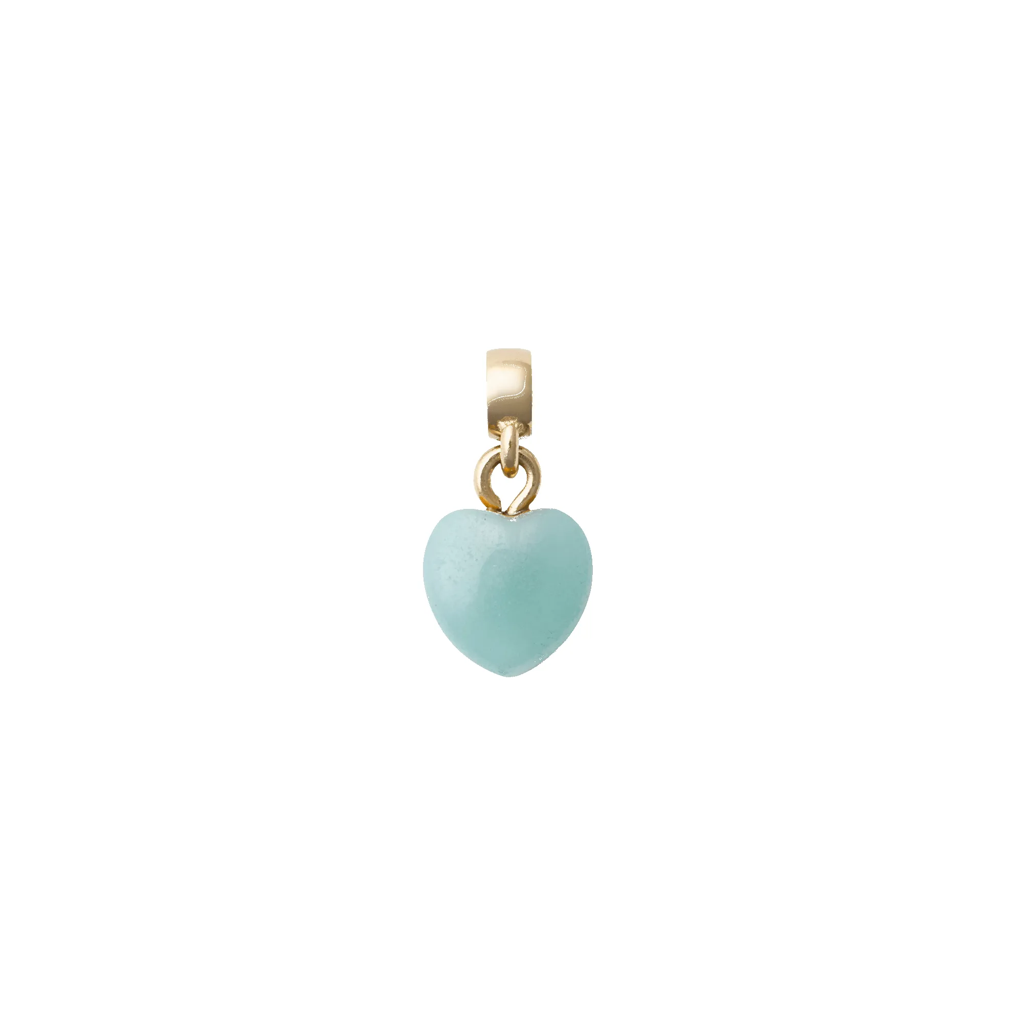 Amazonite Heart Gold Charm sold by Daniel Wellington