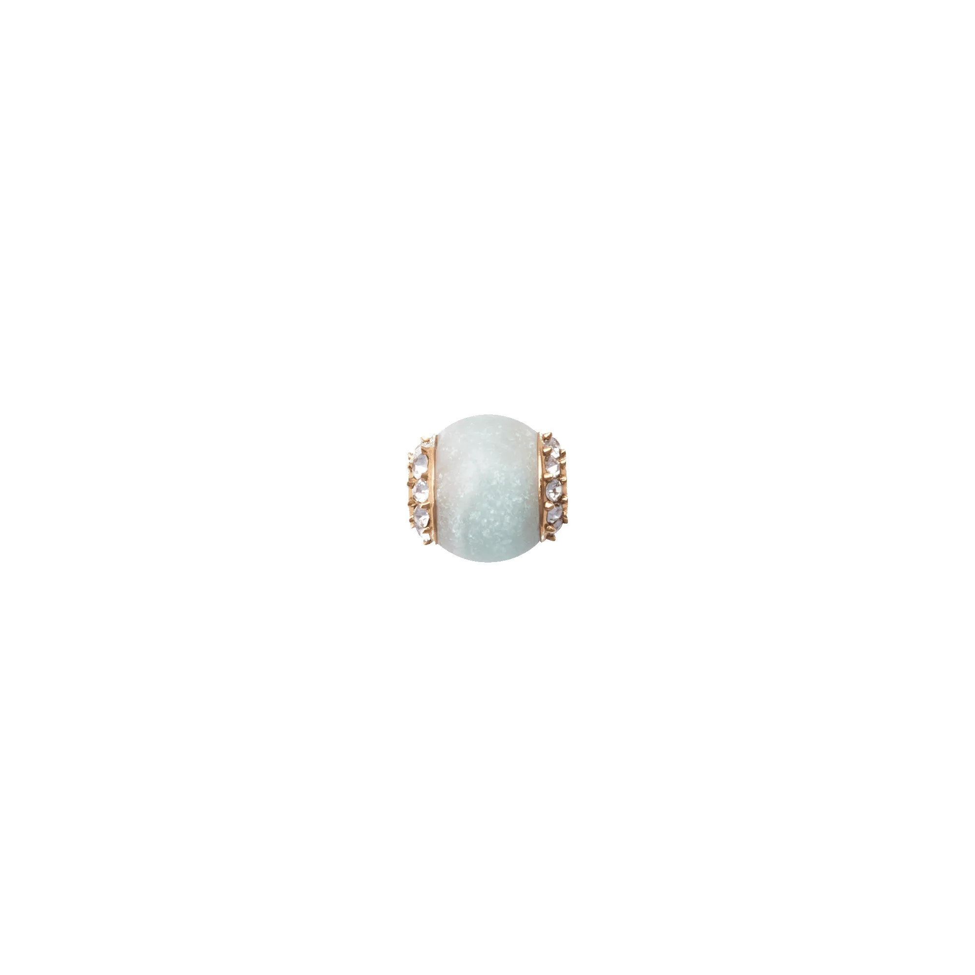 Amazonite Crystal Orb Rose Gold Charm sold by Daniel Wellington