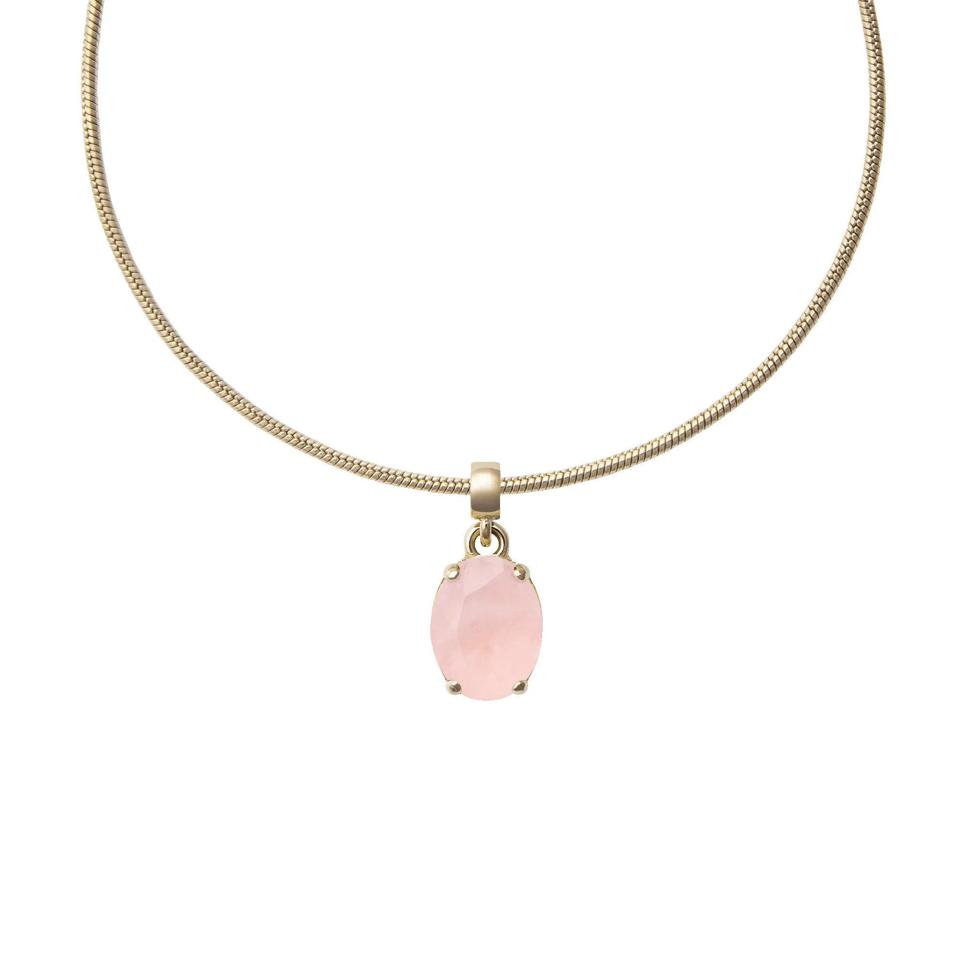 Rose Quartz Oval Gold Charm sold by Daniel Wellington product image thumbnail 3