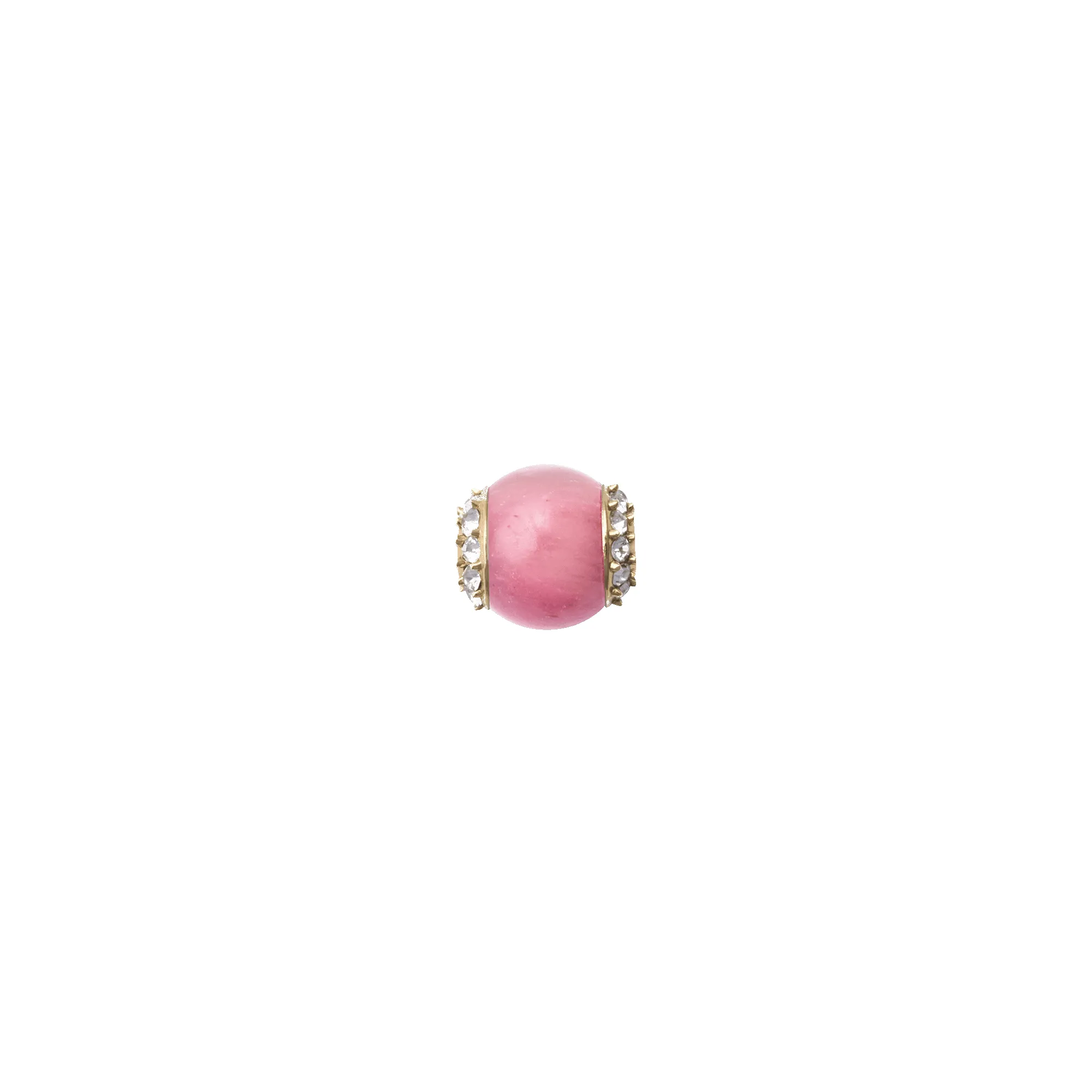 Rhodonite Crystal Orb Gold Charm sold by Daniel Wellington
