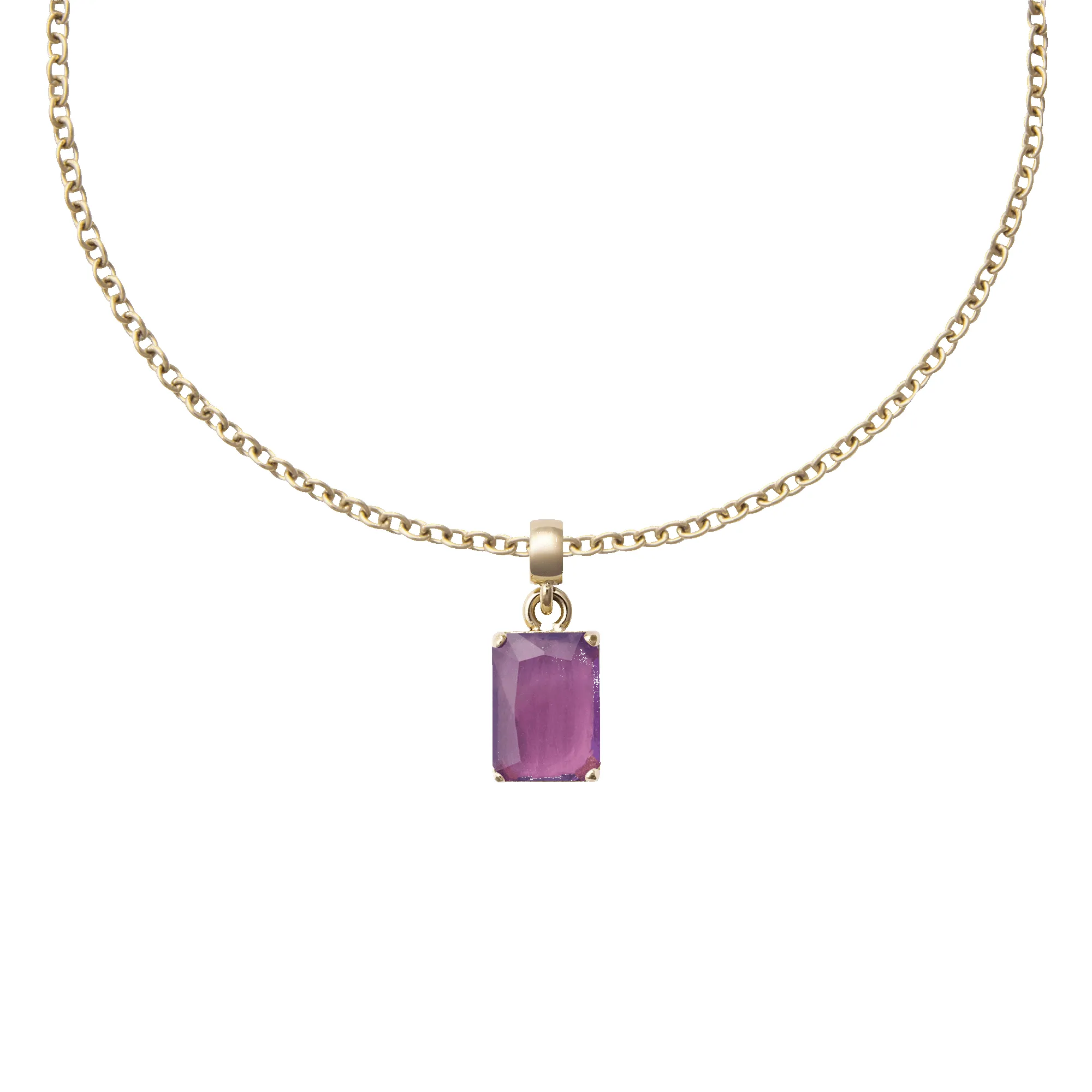 Amethyst Octagon Gold Charm sold by Daniel Wellington product image thumbnail 3