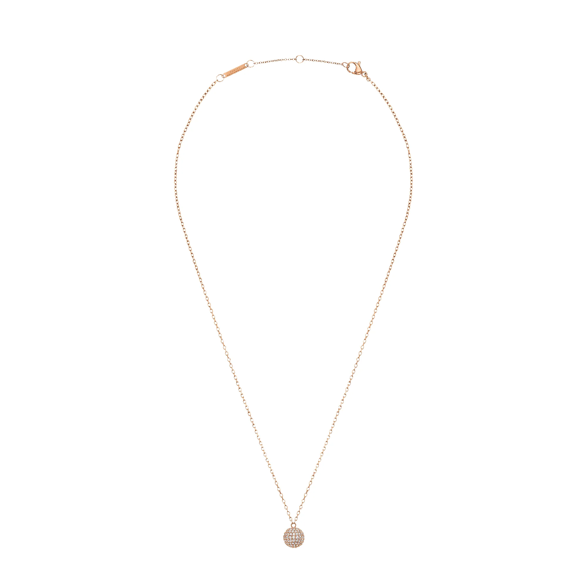 Pavé Crystal Pendant Necklace Rose Gold sold by Daniel Wellington product image thumbnail 3