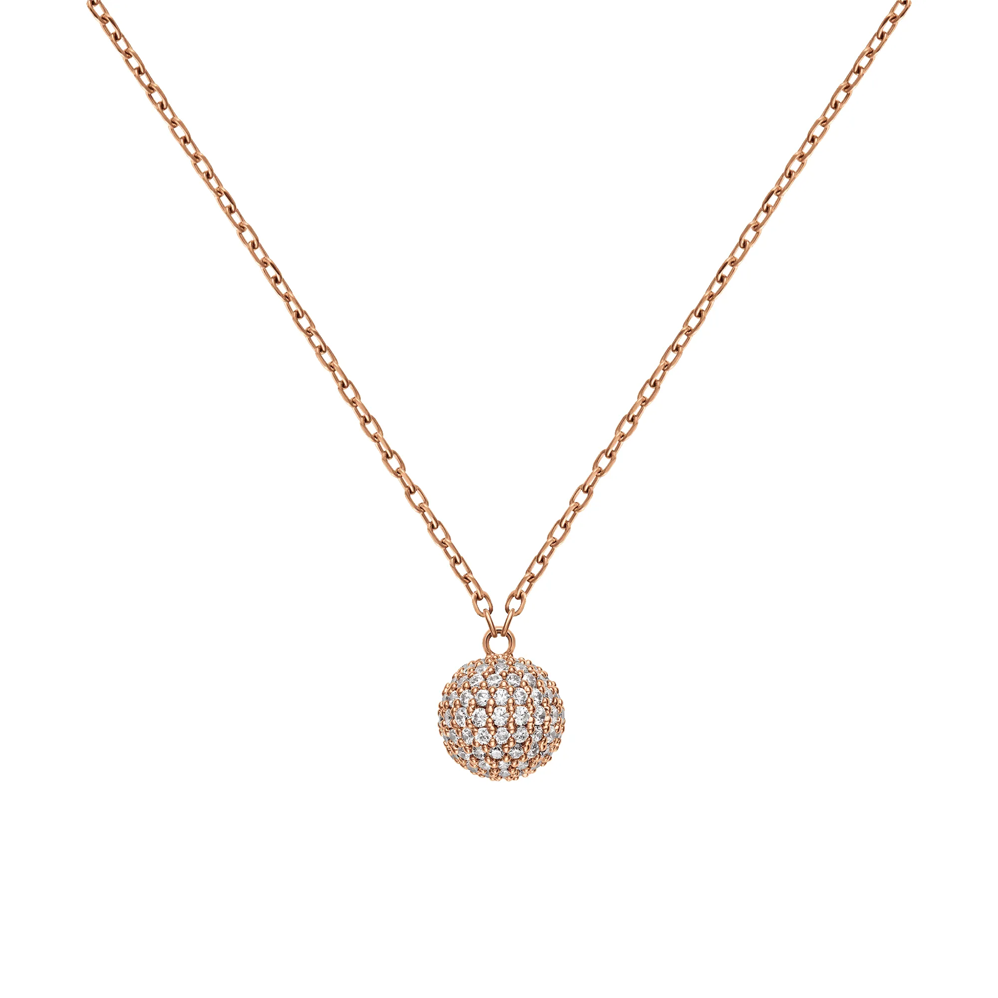 Pavé Crystal Pendant Necklace Rose Gold sold by Daniel Wellington