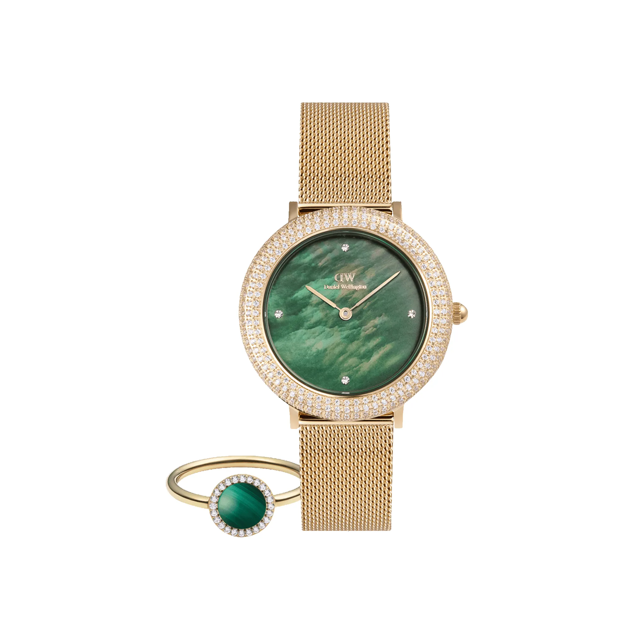 Crystalline Bezel & Audrey Green Set sold by Daniel Wellington