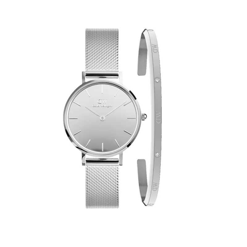 Petite Reflection & Classic Lumine Bracelet Silver Set sold by Daniel Wellington