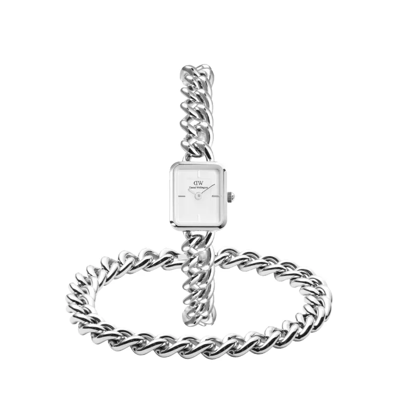 Jolie & Chunky Chain Silver Set sold by Daniel Wellington