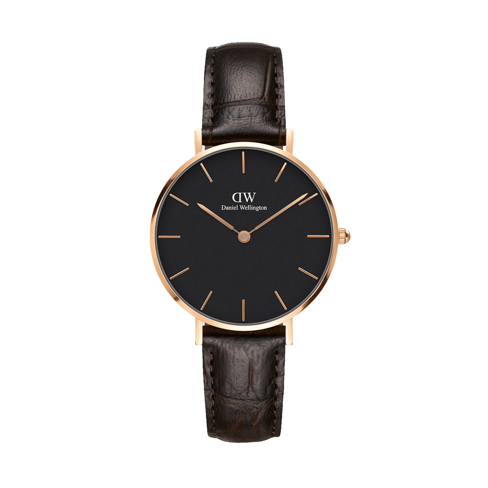 Petite York Black Rose Gold sold by Daniel Wellington