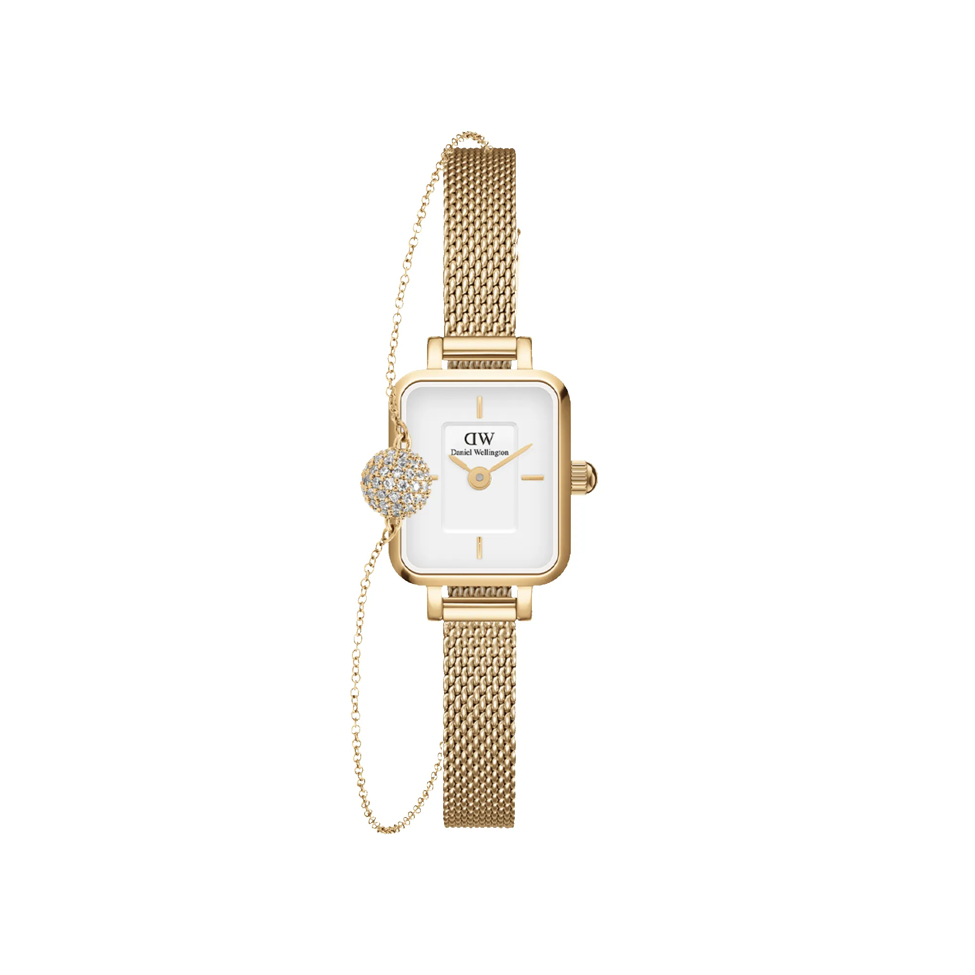 Quadro Mini & Pavé Crystal Gold Set sold by Daniel Wellington