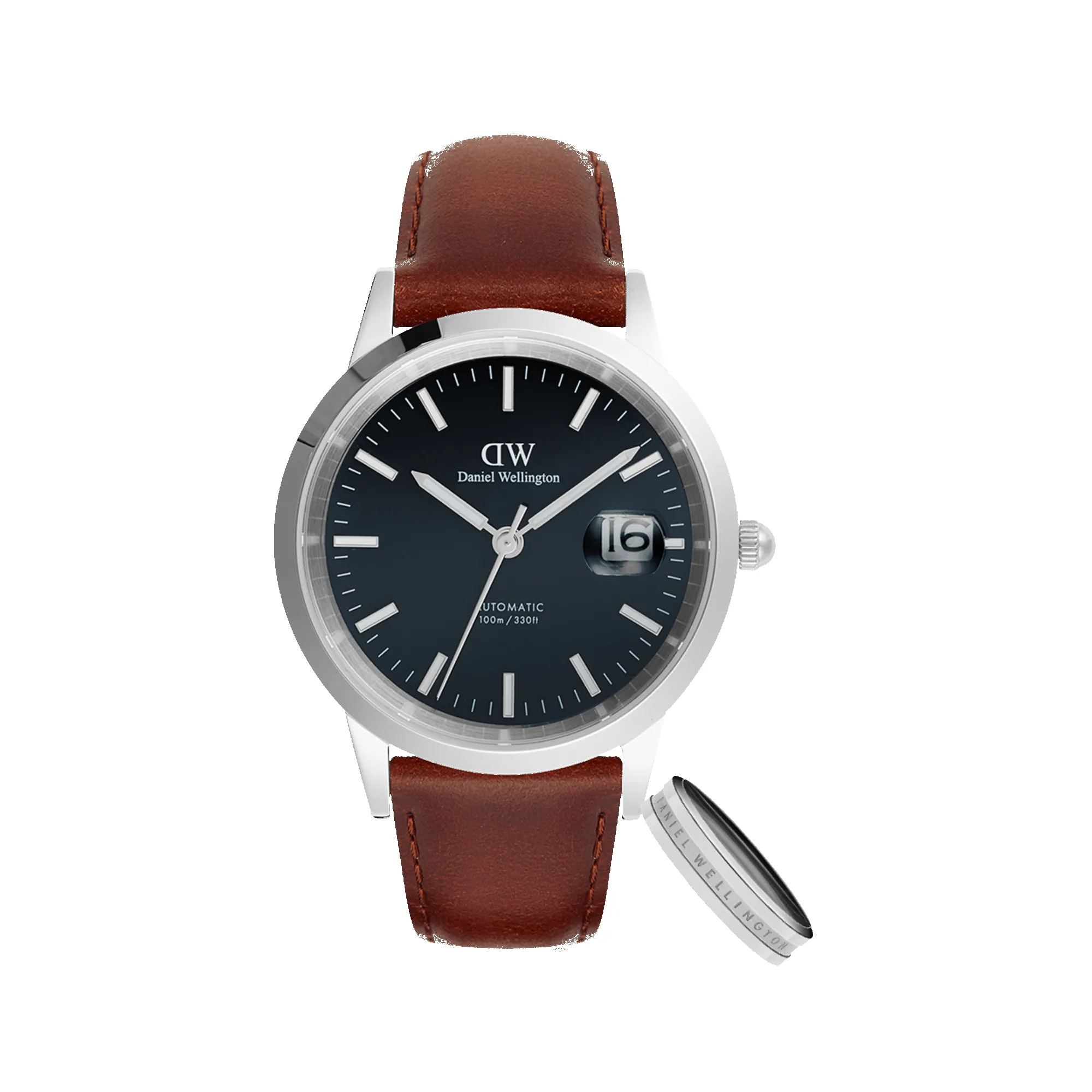 Iconic St Mawes Automatic + Elan Ring Silver sold by Daniel Wellington