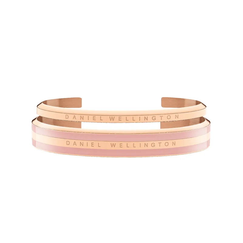 Emalie Bracelet Dusty Rose + Classic Bracelet Rose Gold sold by Daniel Wellington