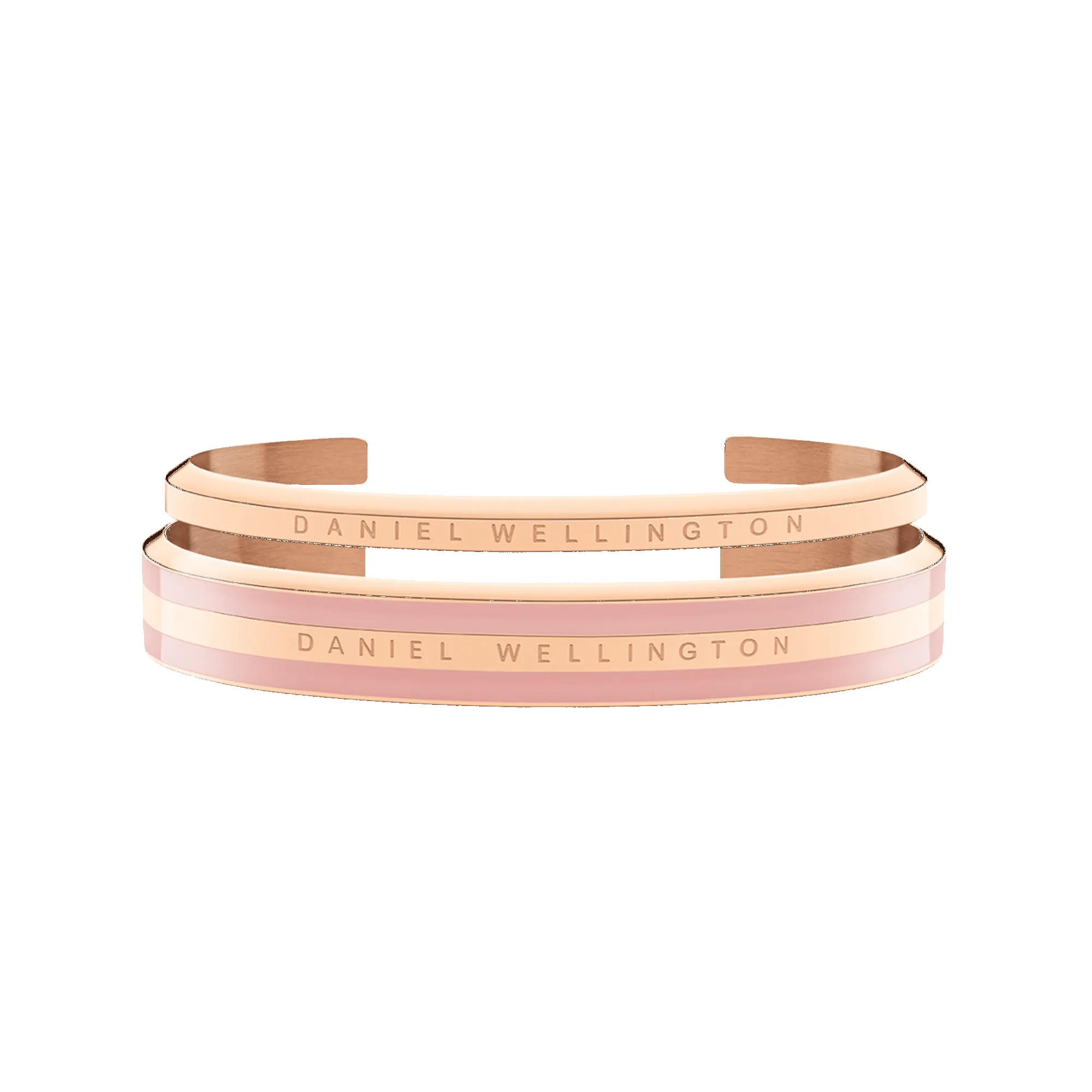 Emalie Bracelet Dusty Rose + Classic Bracelet Rose Gold sold by Daniel Wellington