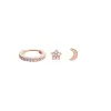 Crystal Hoop + Crystal Star + Moon Stud Rose Gold Set sold by Daniel Wellington