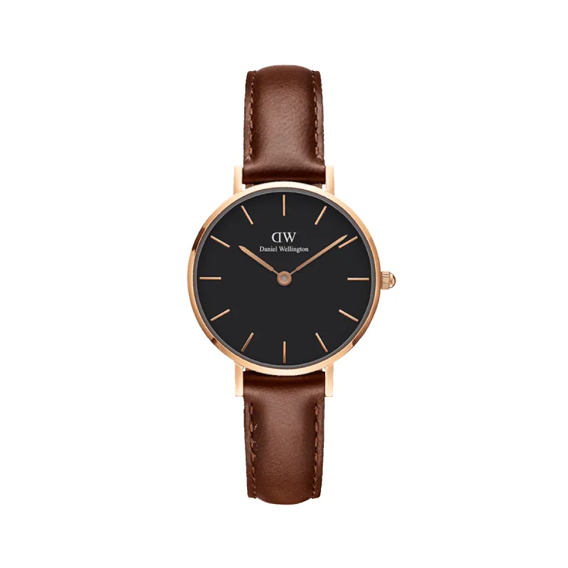 Petite St Mawes Black Rose Gold sold by Daniel Wellington