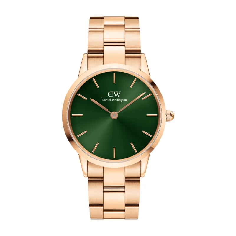 Iconic Link Emerald Rose Gold sold by Daniel Wellington