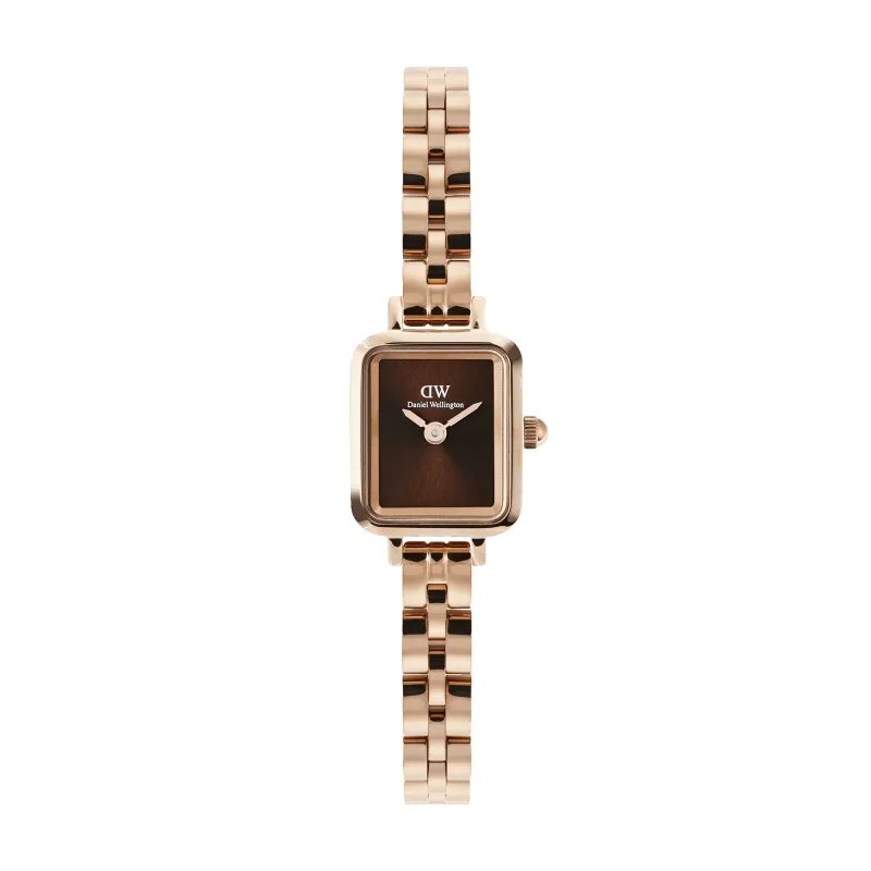 Quadro Mini Arch 3-link Amber Sunray Rose Gold sold by Daniel Wellington