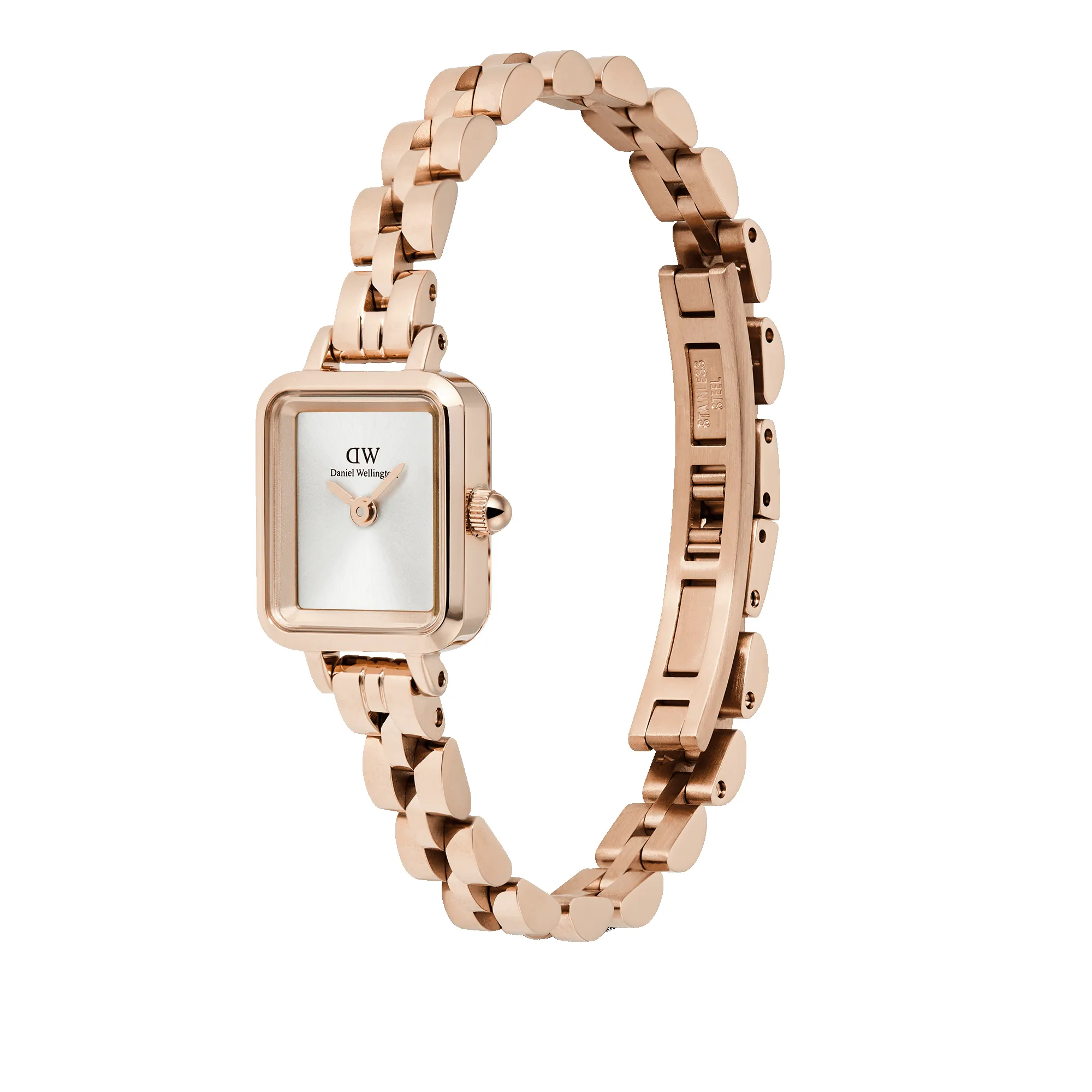 Quadro Mini Arch 3-link White Sunray Rose Gold sold by Daniel Wellington product image thumbnail 3