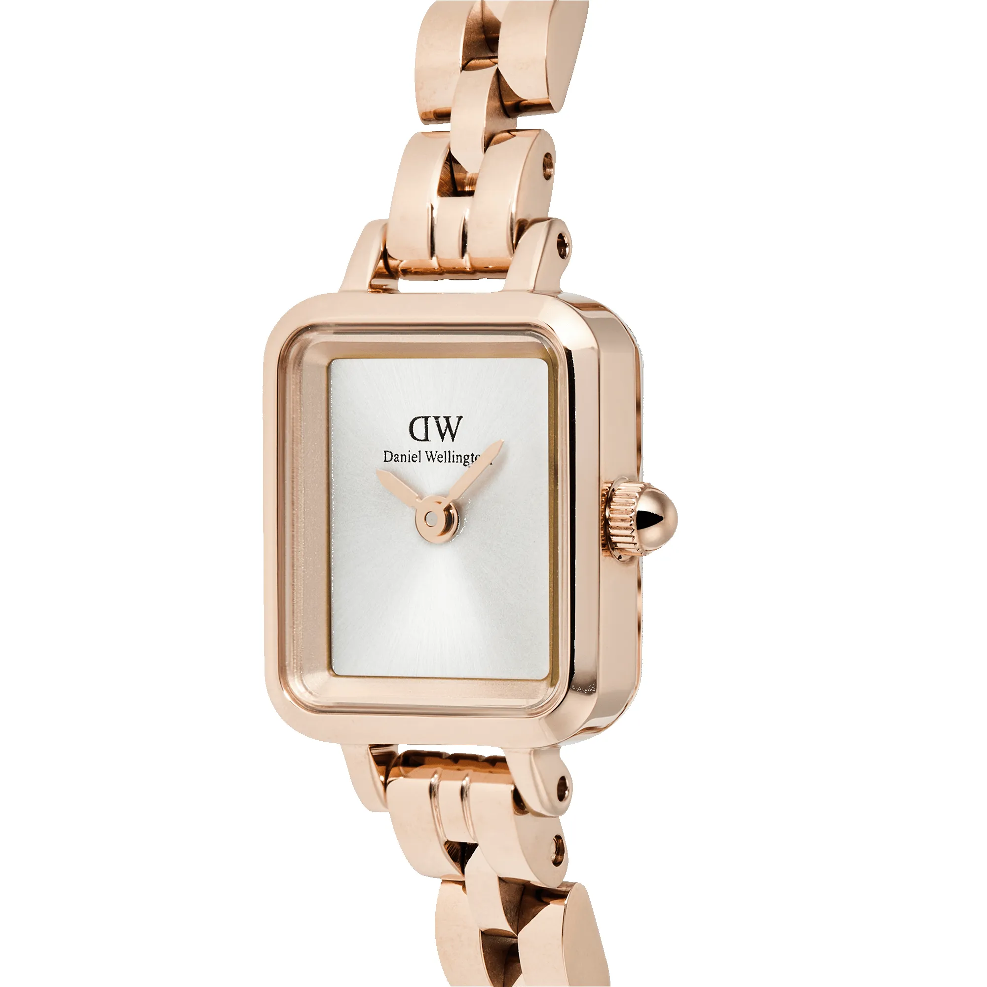 Quadro Mini Arch 3-link White Sunray Rose Gold sold by Daniel Wellington product image thumbnail 4