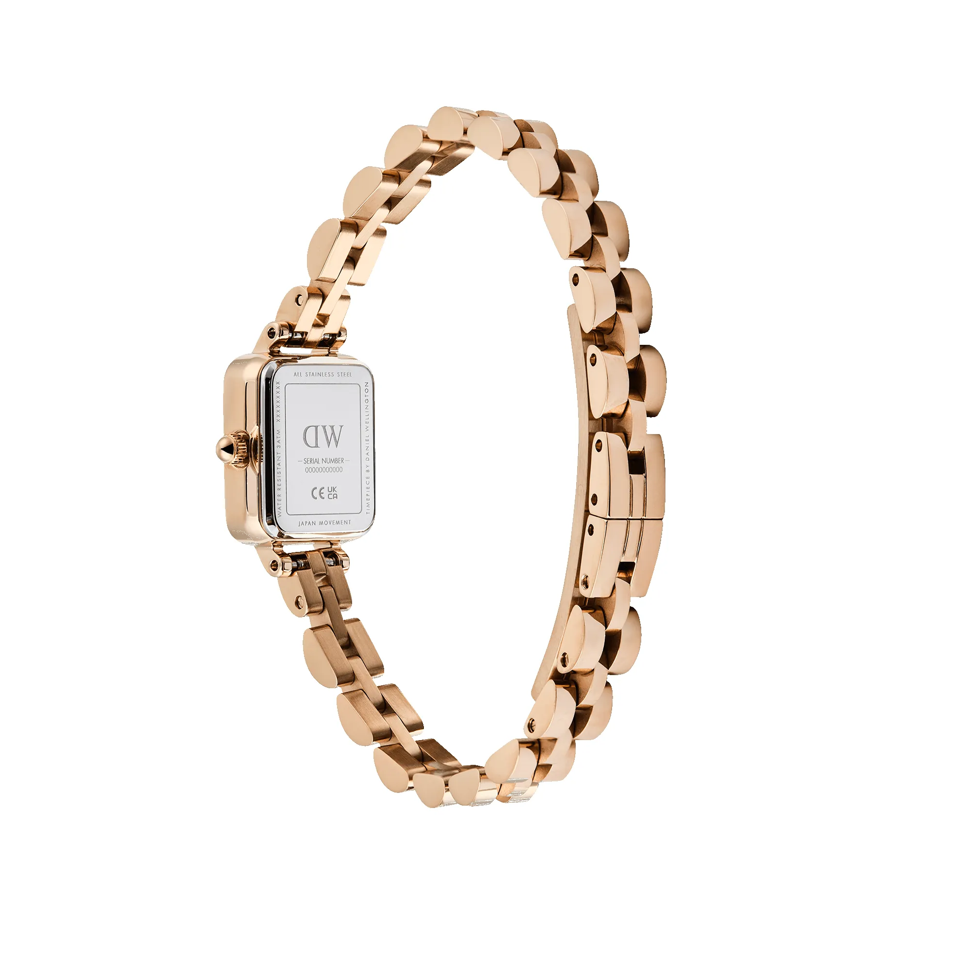 Quadro Mini Arch 3-link White Sunray Rose Gold sold by Daniel Wellington product image thumbnail 5