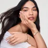 Quadro Mini Arch 3-link White Sunray Rose Gold sold by Daniel Wellington