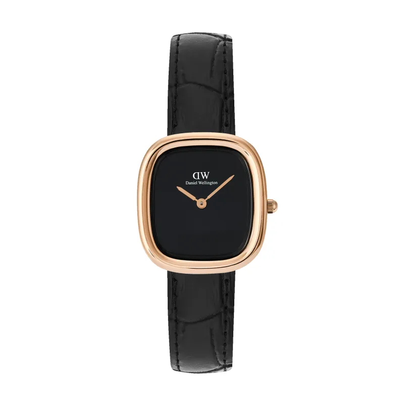Margot Reading Onyx Ceramic Rose Gold made by Daniel Wellington