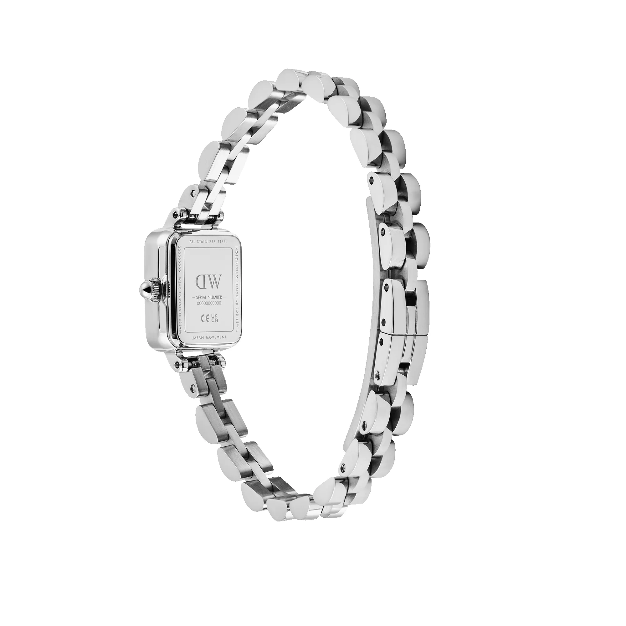 Quadro Mini Arch 3-link White Sunray Silver sold by Daniel Wellington product image thumbnail 5