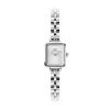 Quadro Mini Arch 3-link White Sunray Silver sold by Daniel Wellington
