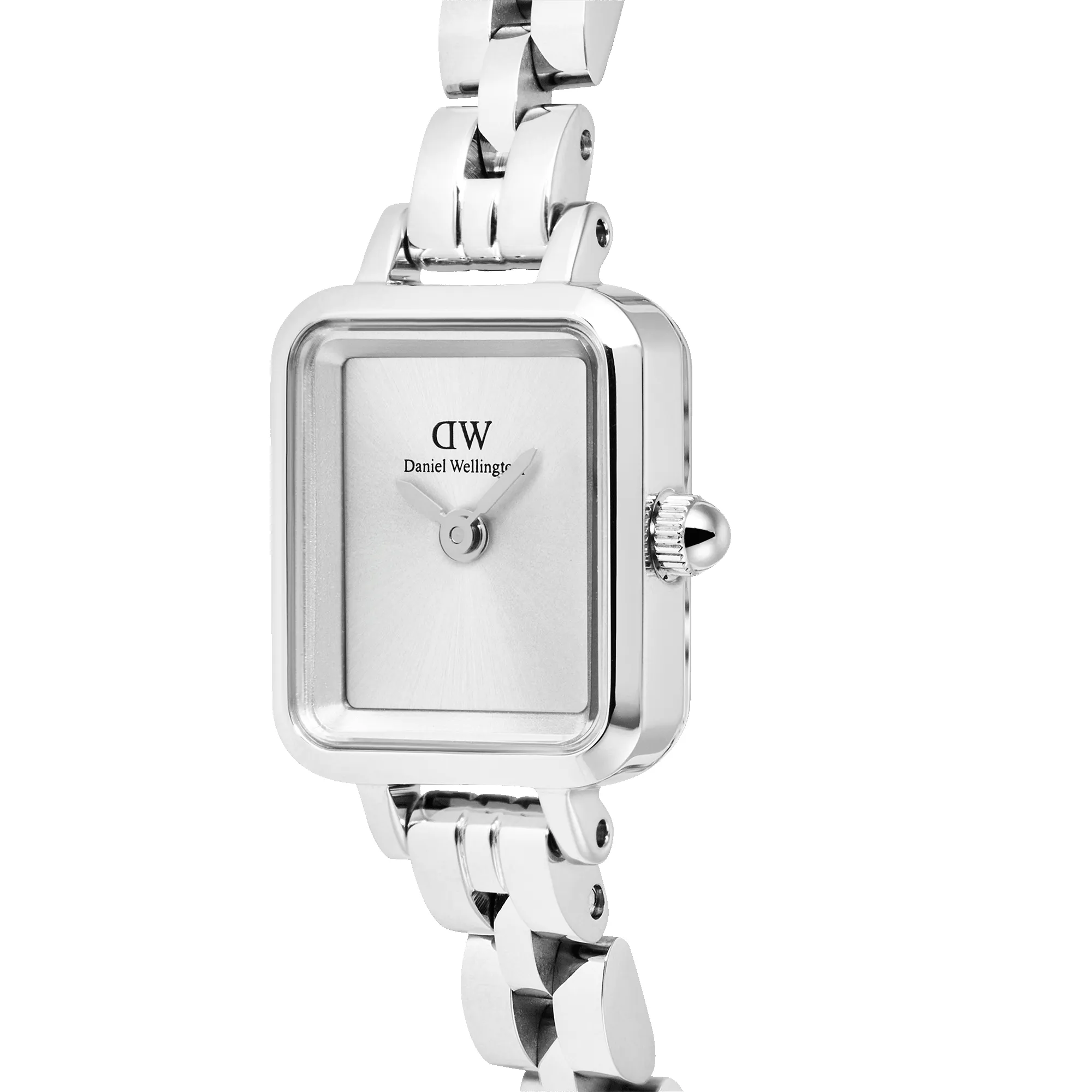 Quadro Mini Arch 3-link White Sunray Silver sold by Daniel Wellington product image thumbnail 4