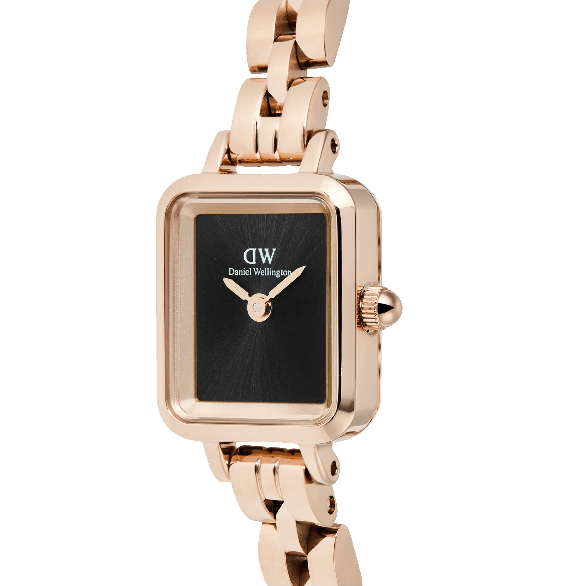 Quadro Mini Arch 3-link Onyx Sunray Rose Gold sold by Daniel Wellington product image thumbnail 4