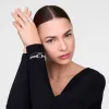 Quadro Mini Arch 3-link Onyx Sunray Silver sold by Daniel Wellington