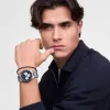 Iconic Chronograph Arch 5-Link Onyx Panda Silver sold by Daniel Wellington