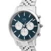 Iconic Chronograph Arch 5-Link Arctic Panda Silver sold by Daniel Wellington