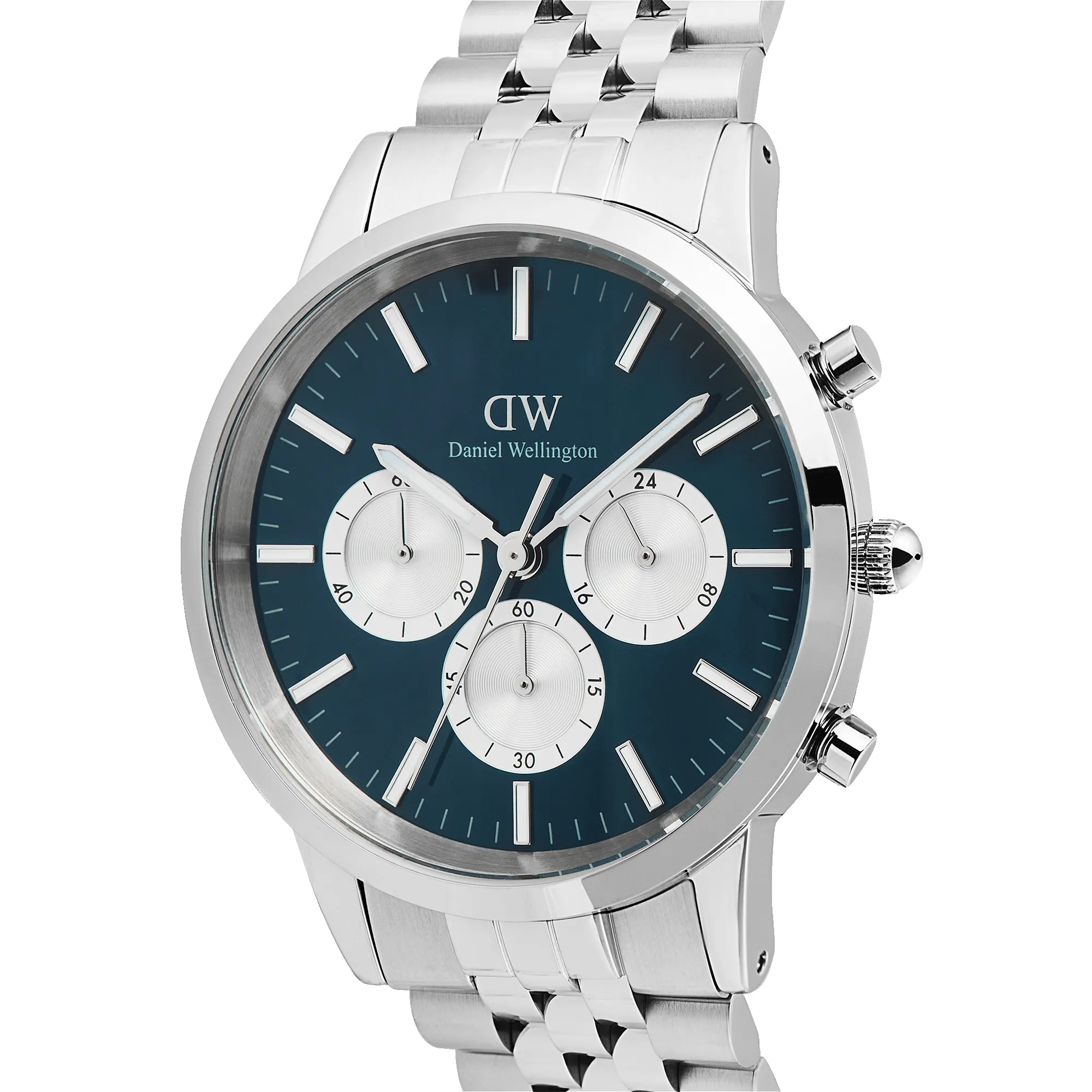 Iconic Chronograph Arch 5-Link Arctic Panda Silver sold by Daniel Wellington product image thumbnail 4