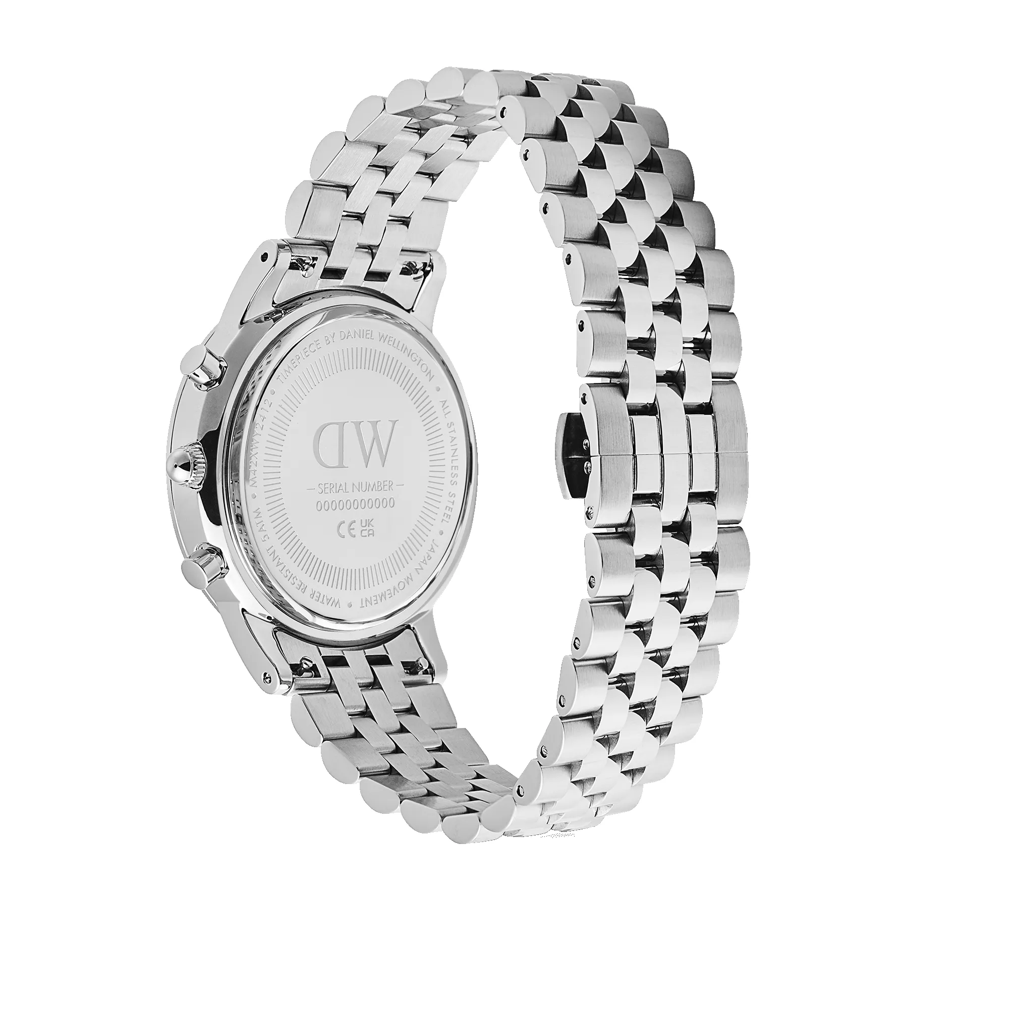 Iconic Chronograph Arch 5-Link Arctic Panda Silver sold by Daniel Wellington product image thumbnail 5