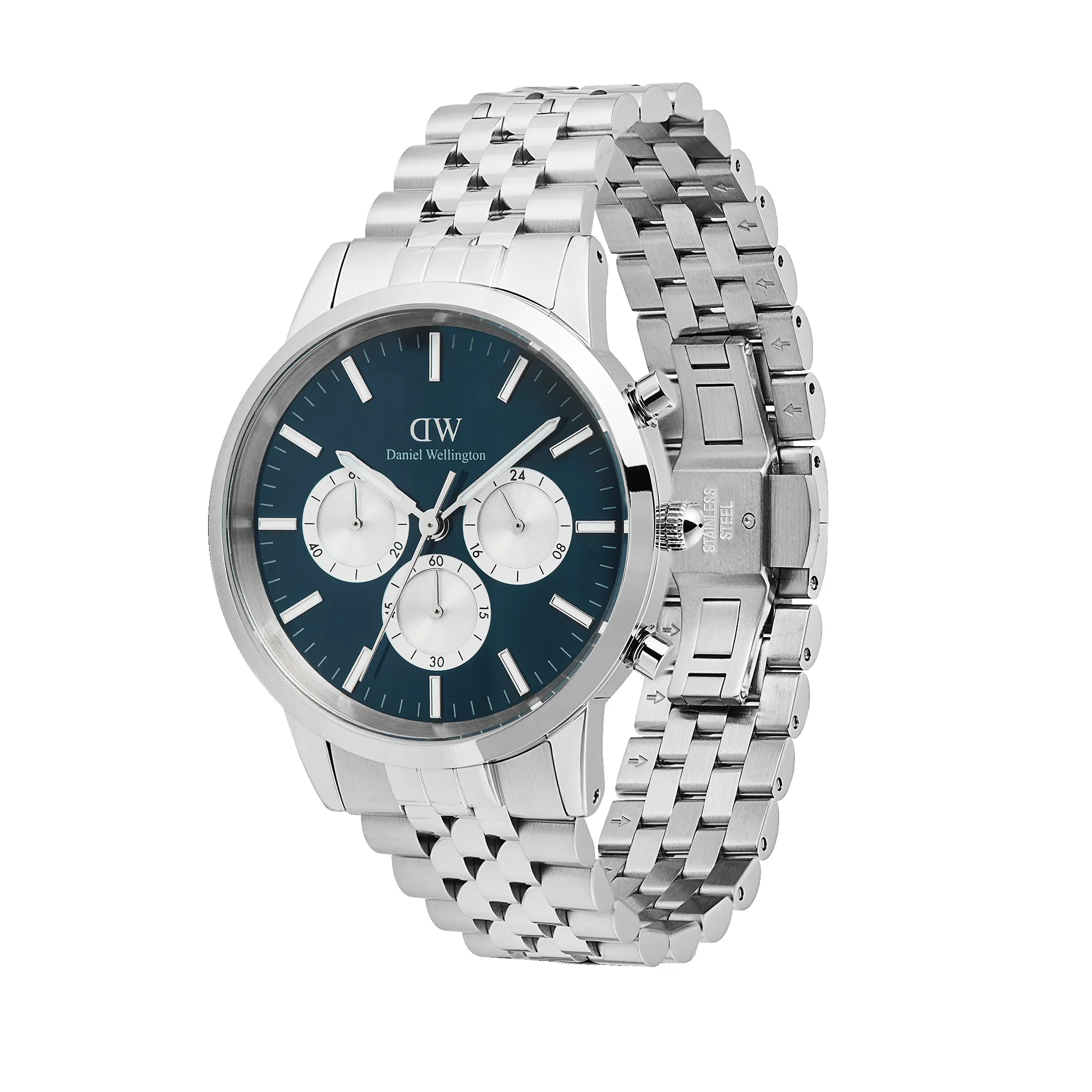 Iconic Chronograph Arch 5-Link Arctic Panda Silver sold by Daniel Wellington product image thumbnail 3