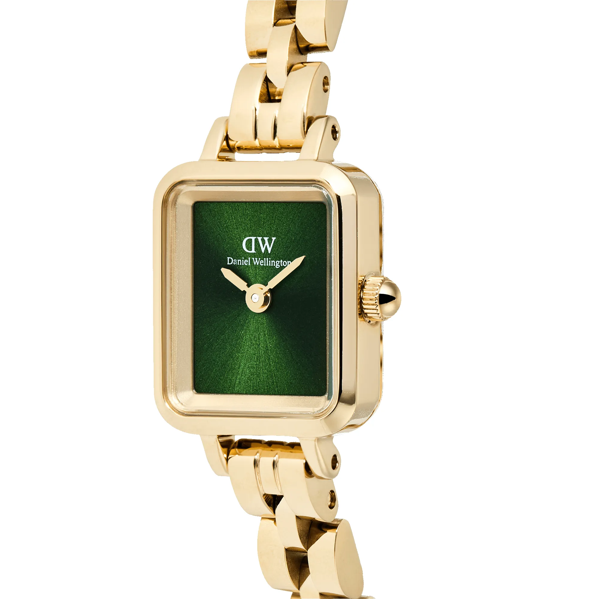 Quadro Mini Arch 3-link Emerald Sunray Gold sold by Daniel Wellington product image thumbnail 4