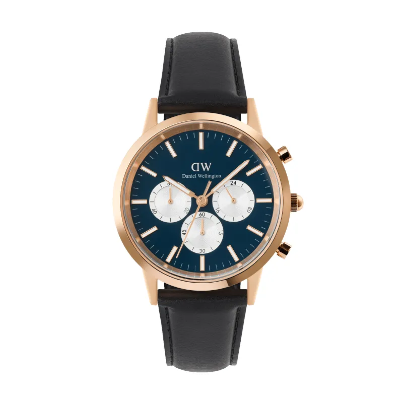 Iconic Chronograph Sheffield Arctic Panda Rose Gold sold by Daniel Wellington