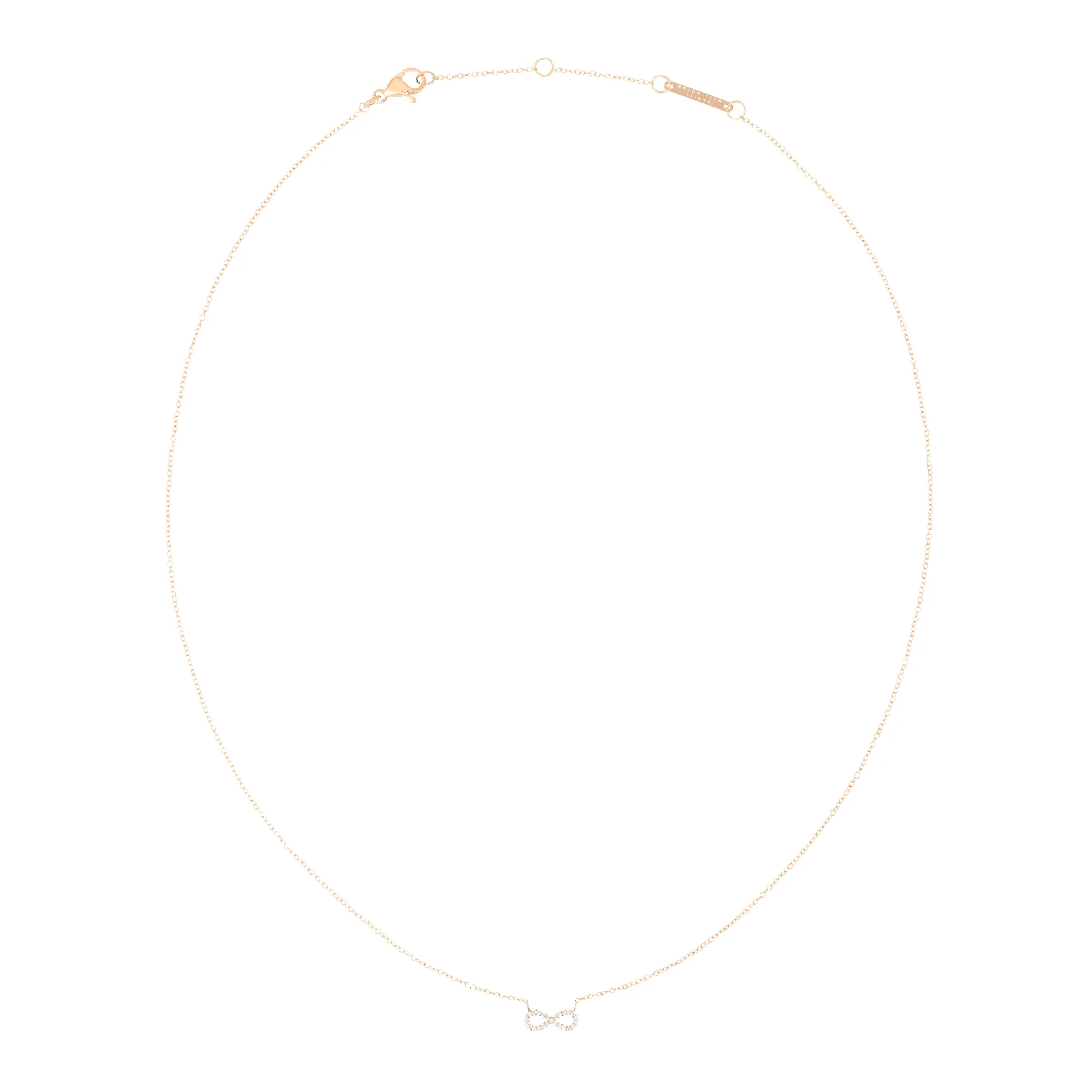 Mirelle Infinity Necklace Rose Gold sold by Daniel Wellington