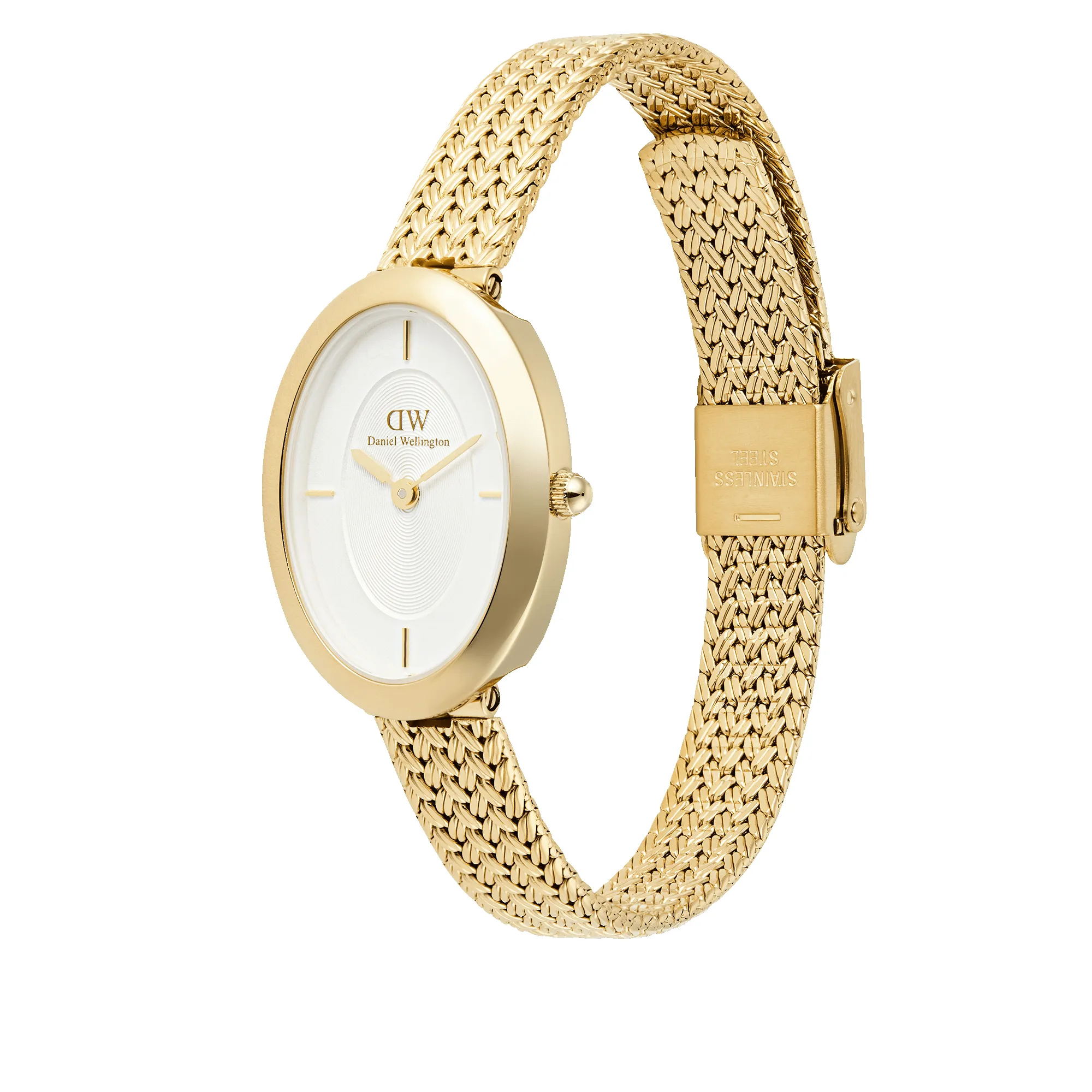 Juliette Braided Mesh White Sunray Gold sold by Daniel Wellington product image thumbnail 3