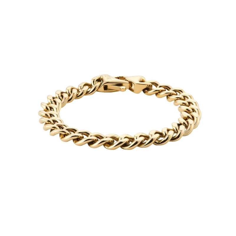 Ellipse Cuban Chain Bracelet Gold made by Daniel Wellington